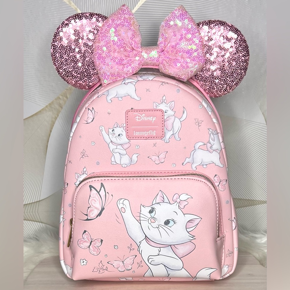 •SOLD• Loungefly Disney The Aristocats Marie Butterfly Mini Backpack Bonus Ears